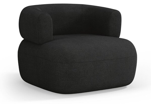 Fekete buklé fotel Jenny – Micadoni Home