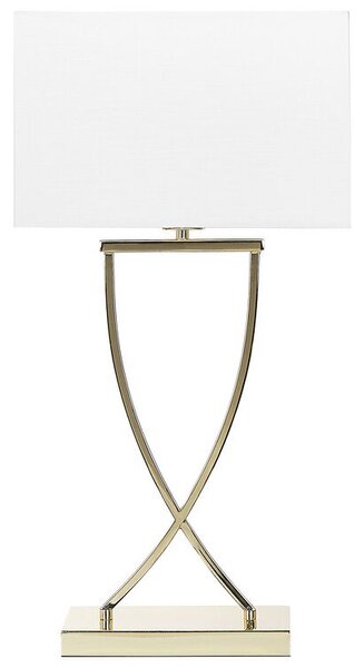 Fehér és aranyszínű fém asztali lámpa 62 cm YASUNI