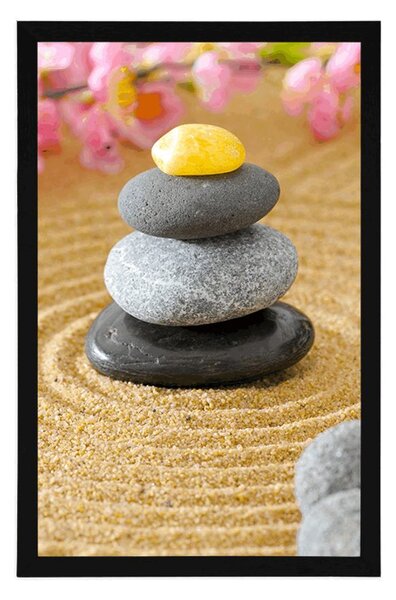 Poszter piramis Zen kövekből