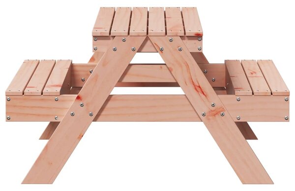 Tömör duglászfenyő piknikasztal gyerekeknek 88 x 97 x 52 cm
