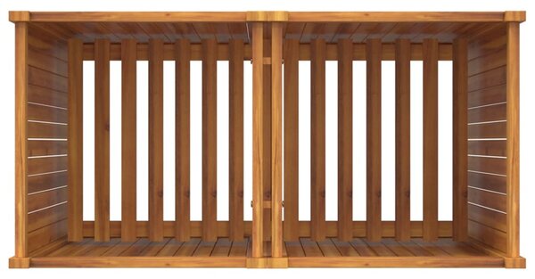 VidaXL tömör akácfa kerti virágtartó béléssel 100 x 50 x 100 cm