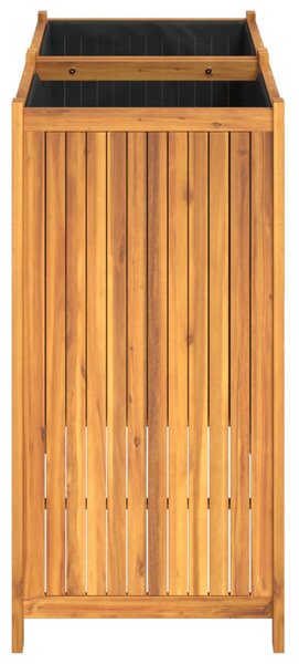 VidaXL tömör akácfa kerti virágtartó béléssel 100 x 50 x 100 cm