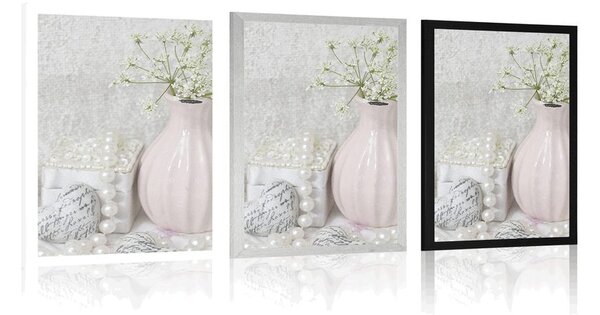 Poszter fényűző Shabby Chic csendélet