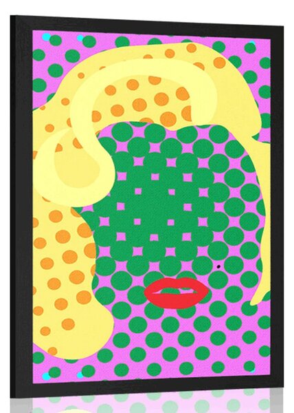 Poszter Marilyn Monroe v pop art stílusban