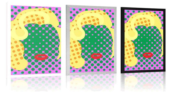 Poszter Marilyn Monroe v pop art stílusban