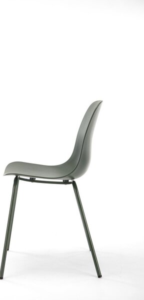 Zöld műanyag étkezőszék Whitby – Unique Furniture