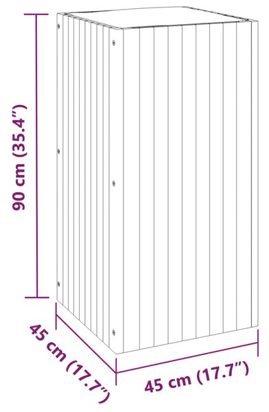 VidaXL tömör akácfa kerti virágtartó 45 x 45 x 90 cm