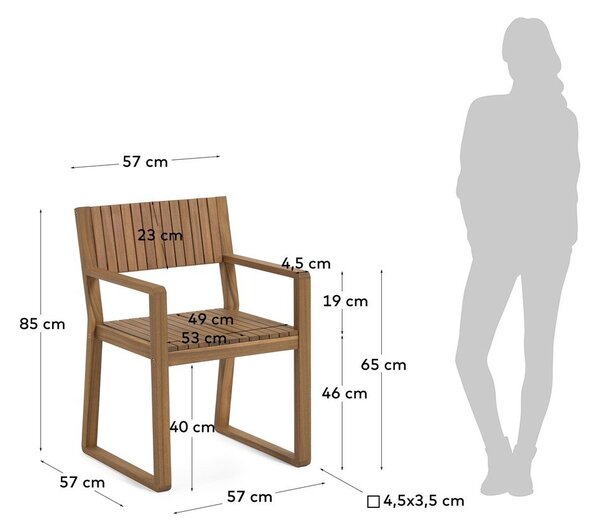 Emili akácfa kerti szék - Kave Home