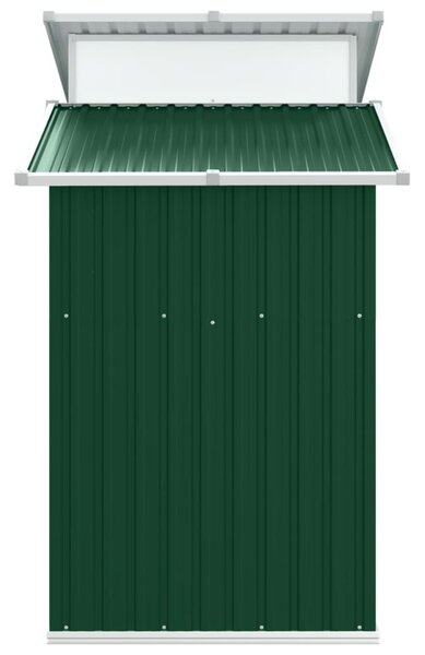 Zöld horganyzott acél kerti fészer 270 x 130 x 208,5 cm