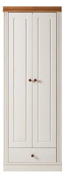Fehér borovi fenyő ruhásszekrény 65x180 cm Anita – Støraa
