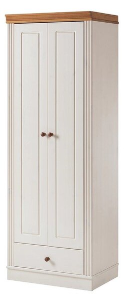Fehér borovi fenyő ruhásszekrény 65x180 cm Anita – Støraa
