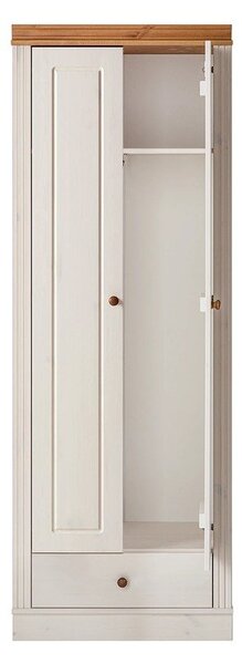 Fehér borovi fenyő ruhásszekrény 65x180 cm Anita – Støraa