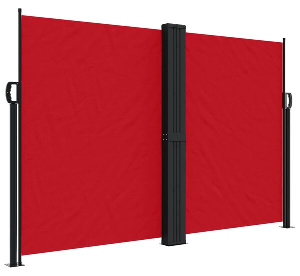 Piros behúzható oldalsó napellenző 160 x 1200 cm