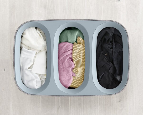 Szürke textil szennyeskosár 90 l Tota Trio – Joseph Joseph