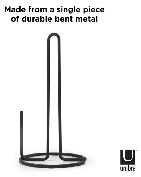 Fekete acél papírtörlő tartó ø 17 cm Squire – Umbra