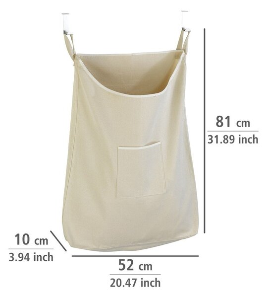 Laundry bézs felakasztható szennyestartó kosár, 65 l - Wenko