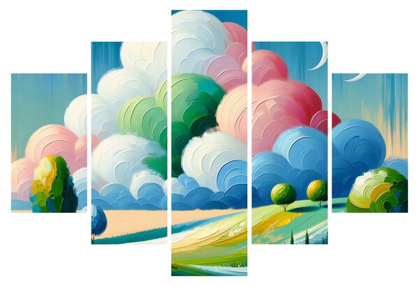 Kép - Tájkép felhővel (150x105 cm)