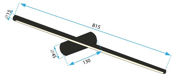 Fali lámpa LED 80CM APP1343-W Black