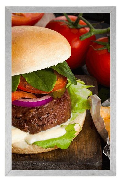 Poszter amerikai hamburger