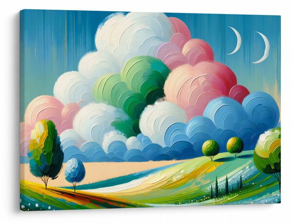 Kép - Tájkép felhővel (70x50 cm)