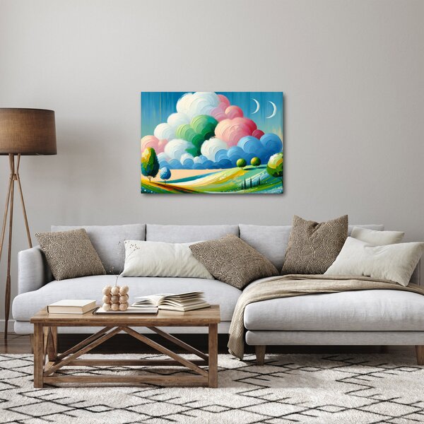 Kép - Tájkép felhővel (70x50 cm)