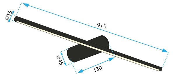 Fali lámpa LED 40CM APP1344-W GOLD