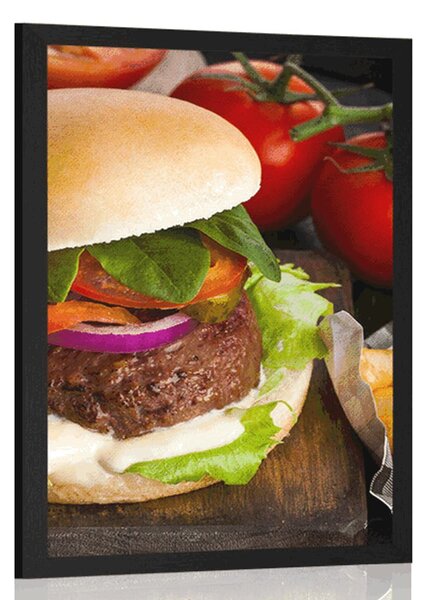 Poszter amerikai hamburger