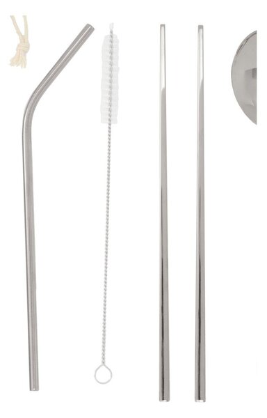 Ezüstszínű rozsdamentes acél evőeszköz készlet 6 db-os Mimo – Premier Housewares