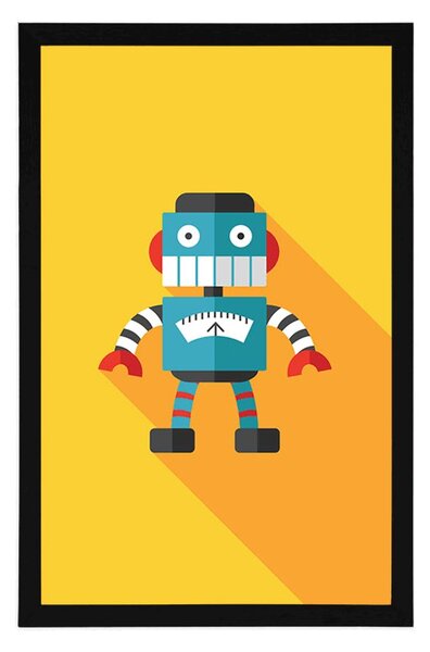 Poszter vidám robot