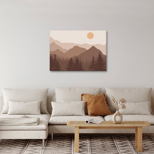 Kép - Barna hegyek N⁰1 (70x50 cm)
