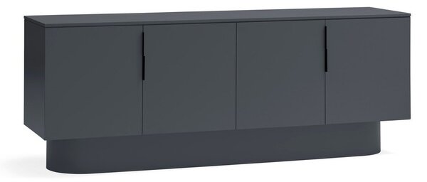Antracitszürke komód 200x77,5 cm Totem – Teulat