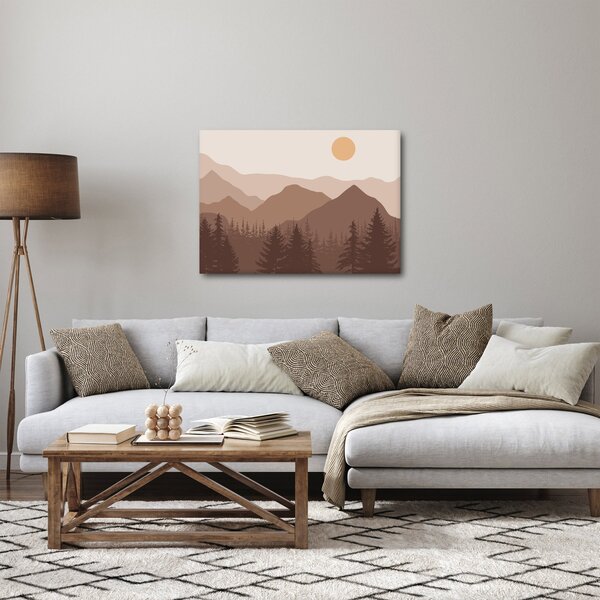 Kép - Barna hegyek N⁰1 (70x50 cm)
