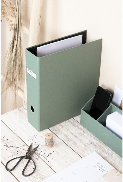 Zöld karton rendszerező dokumentumokhoz Archie Canvas Paper Laminate – Bigso