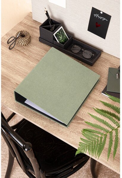 Zöld karton rendszerező dokumentumokhoz Archie Canvas Paper Laminate – Bigso