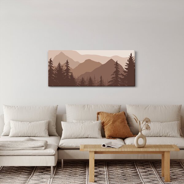 Kép - Barna hegyek N⁰2 (120x50 cm)