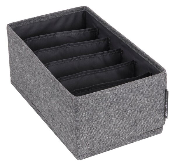 Drawer szürke rekeszes fiókrendszerező, 16,5 x 11 cm - Bigso Box of Sweden