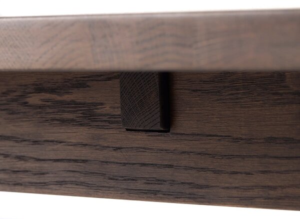 Barna bővíthető étkezőasztal 95x180 cm Arun – Unique Furniture