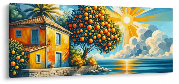 Kép - Ház narancsokkal I. (120x50 cm)