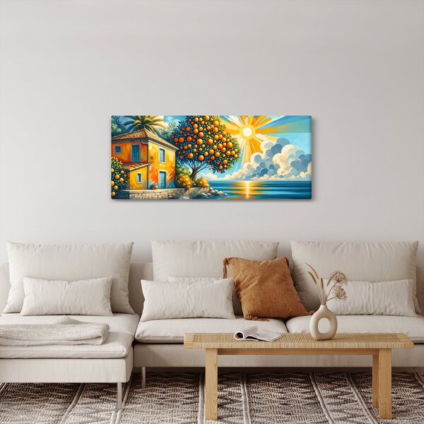 Kép - Ház narancsokkal I. (120x50 cm)