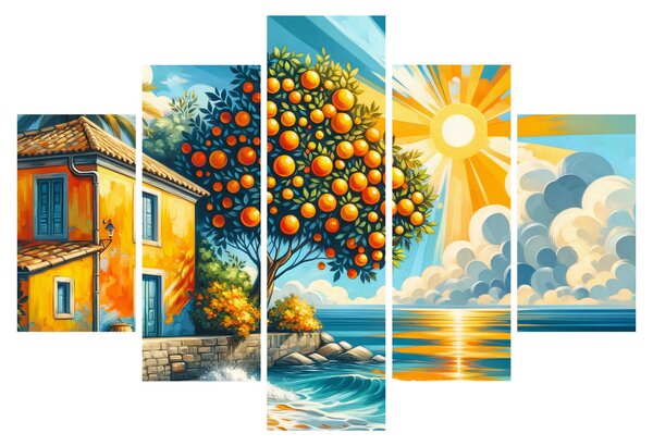 Kép - Ház narancsokkal I. (150x105 cm)