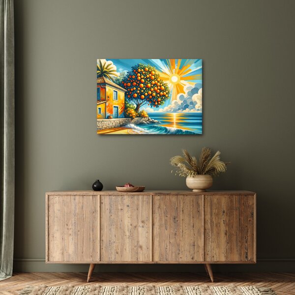 Kép - Ház narancsokkal I. (70x50 cm)
