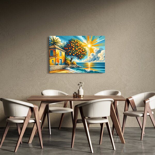 Kép - Ház narancsokkal I. (90x60 cm)