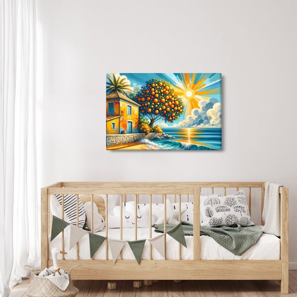 Kép - Ház narancsokkal I. (90x60 cm)