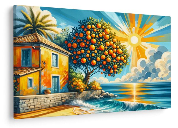 Kép - Ház narancsokkal I. (90x60 cm)