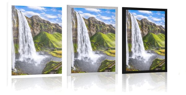 Poszter Seljalandsfoss vízesés