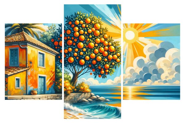 Kép - Ház narancsokkal I. (90x60 cm)
