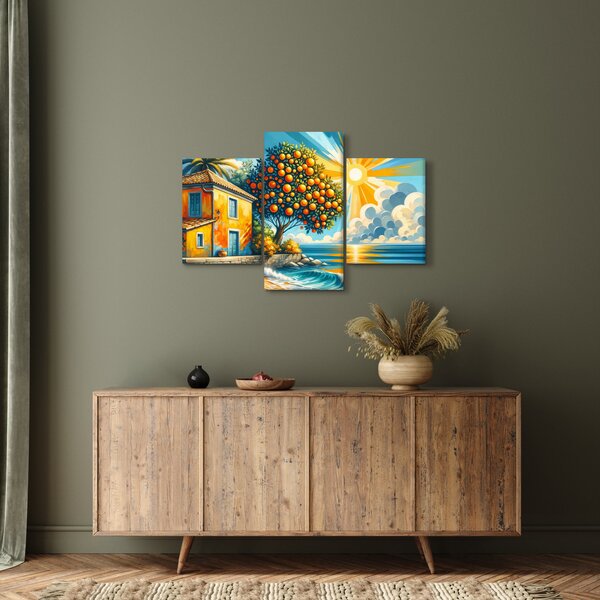 Kép - Ház narancsokkal I. (90x60 cm)