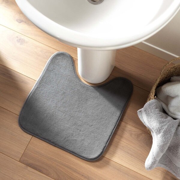 Antracitszürke fürdőszobai kilépő WC-hez 45x45 cm Vitamine – douceur d'intérieur