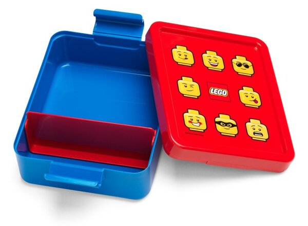 Iconic piros-kék uzsonnásdoboz és kulacs szett - LEGO®