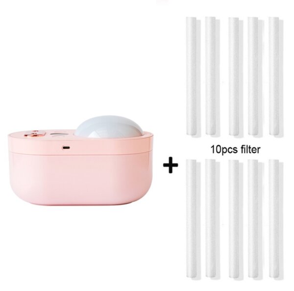1000 ml dupla fújós párásító+laser shower rózsaszín